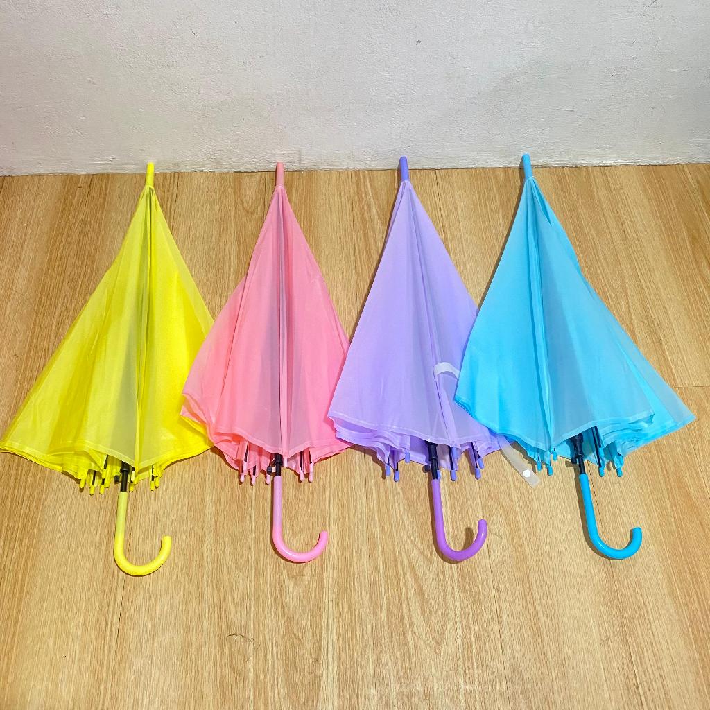 Payung Anak POLOS Diameter 100CM FREE Packing Kardus Super Cute Lucu Ready 4 Pilihan Warna / Payung 