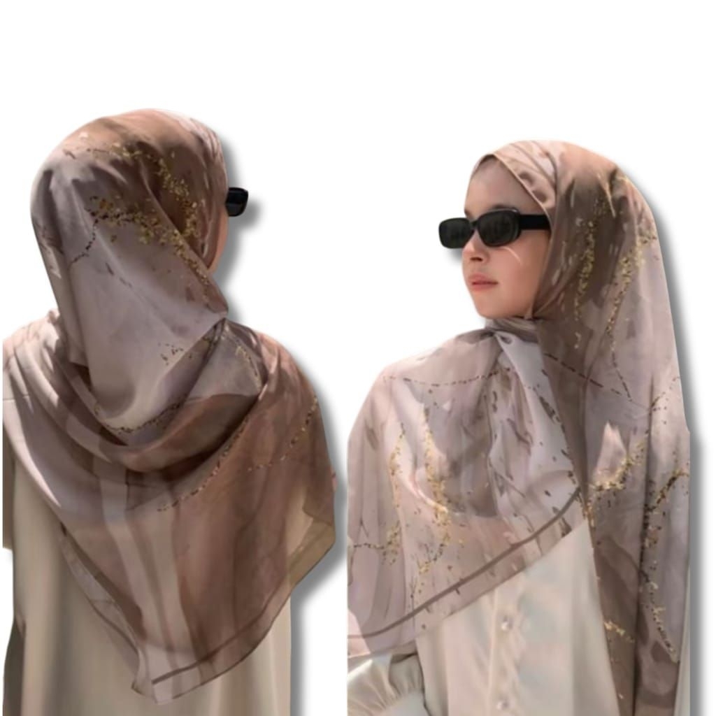 Hijab Pashmina Ceruty Motif - Pasmina Ceruty Babydoll Motif