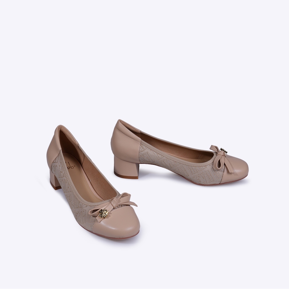 Everbest EVB Farile Sepatu Heels Wanita Almond & Black