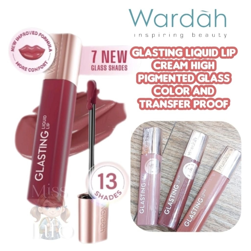 WARDAH GLASTING LIQUID LIP – TERBARU