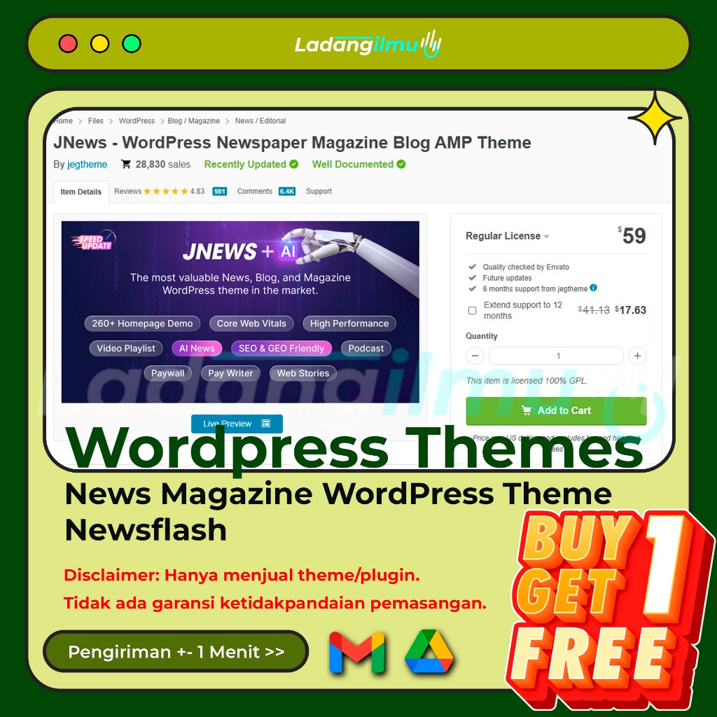 JNews - WordPress Newspaper Magazine Blog AMP Theme / WP Themes (B010)