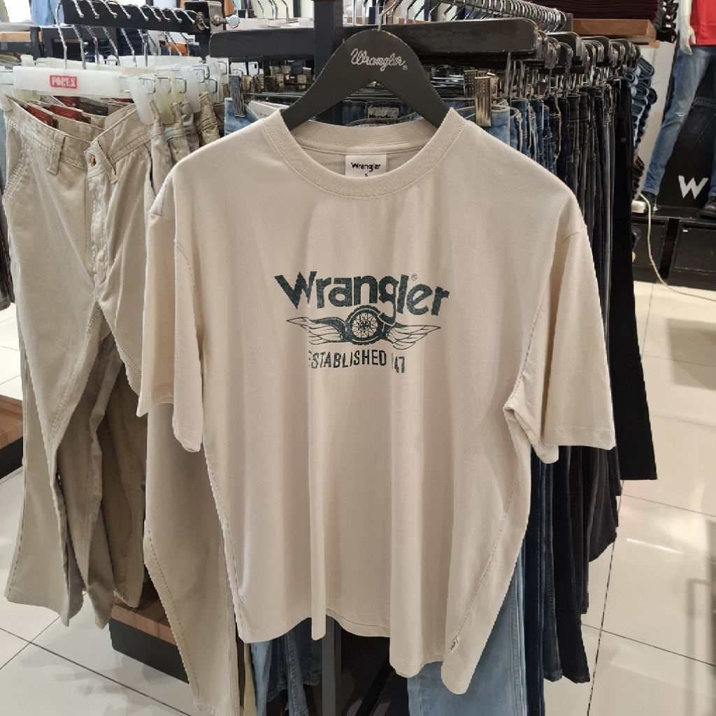 Wrangler Baju Kaos Pria Dewasa Lengan Pendek Original