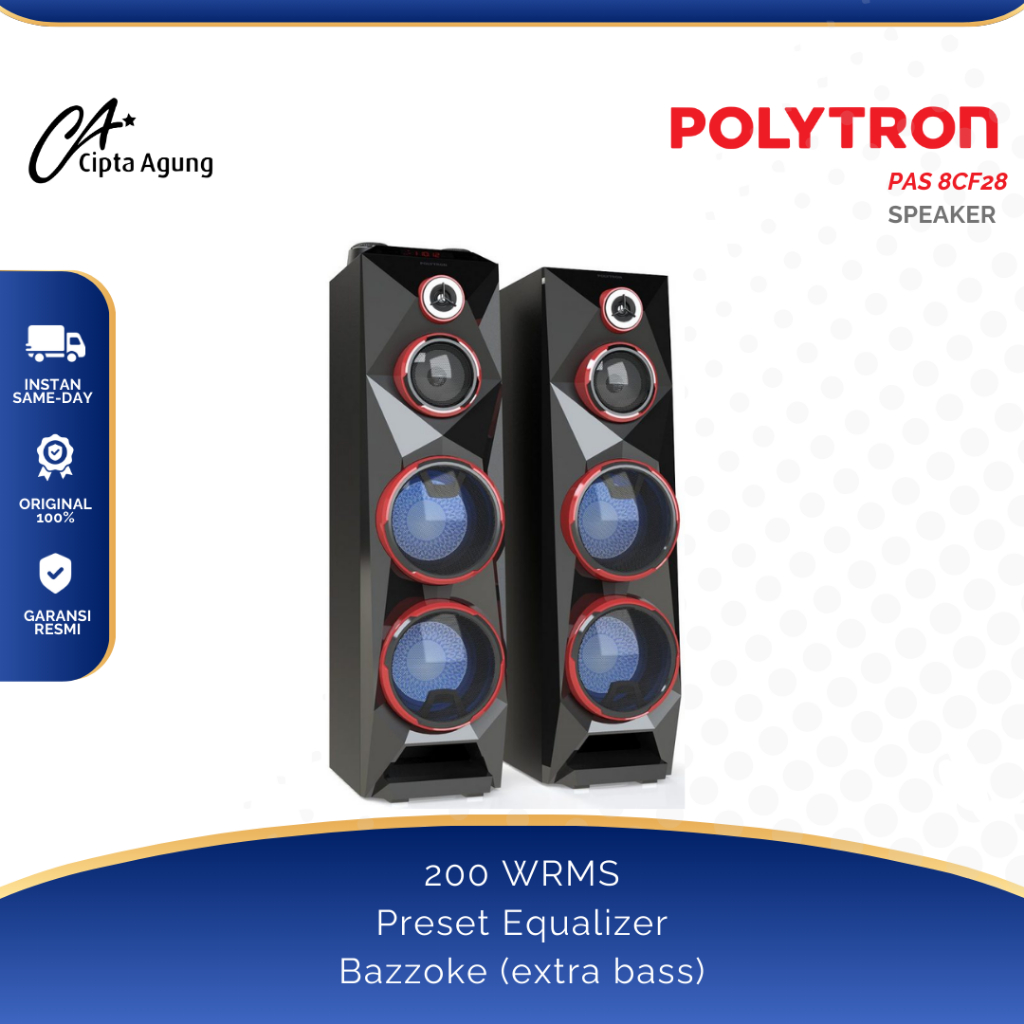 POLYTRON SPEAKER ACTIVE POLYTRON PAS8CF28 PAS-8CF28 PAS 8 CF 28 PAS 8CF 28 SPEAKER AKTIF POLYTRON PA