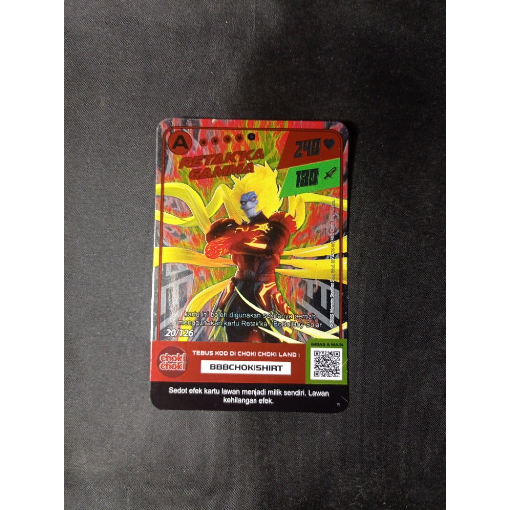 Kartu Chokichoki Boboiboy/Monsta GALAXY CARD