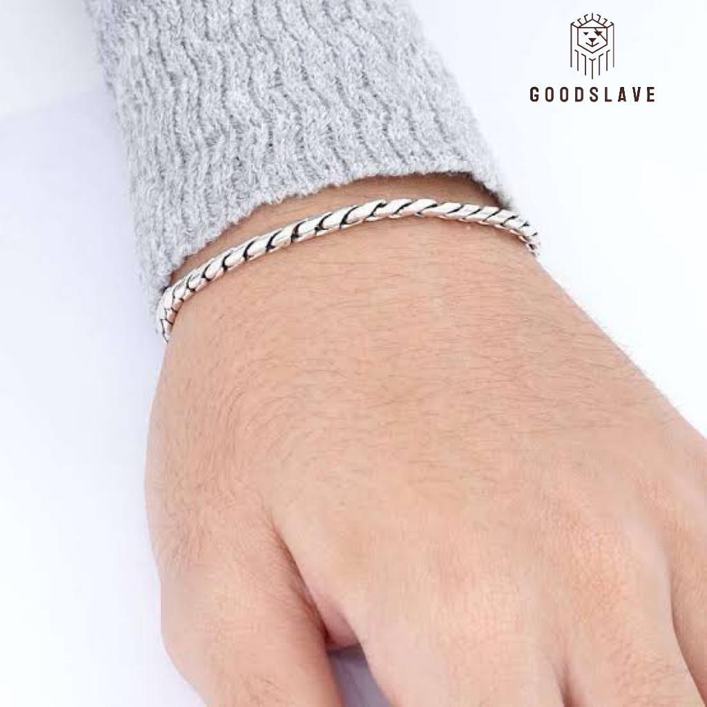 Goodslave Gelang Buckle Pria Wanita Perak Bali 925 Asli