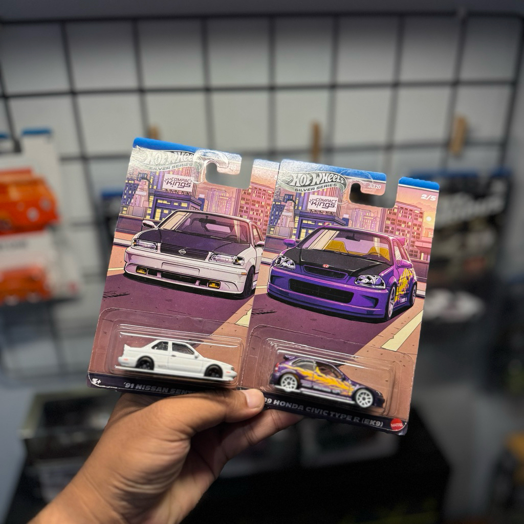 Hotwheels Silver Series Compact Kings | HONDA CIVIC TYPE R (EK9) NISSAN SENTRA SUBARU