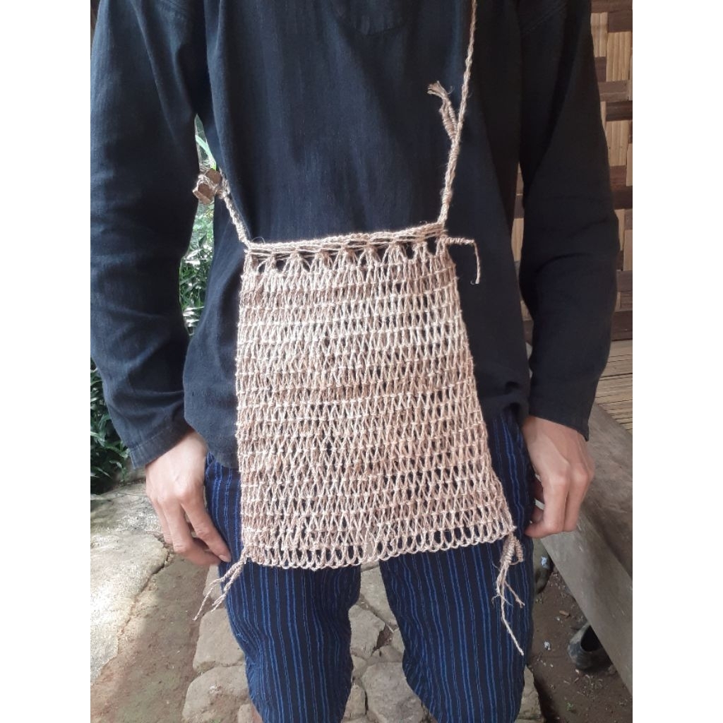 Koja Baduy Tas Kulit Kayu Asli Warna Natural