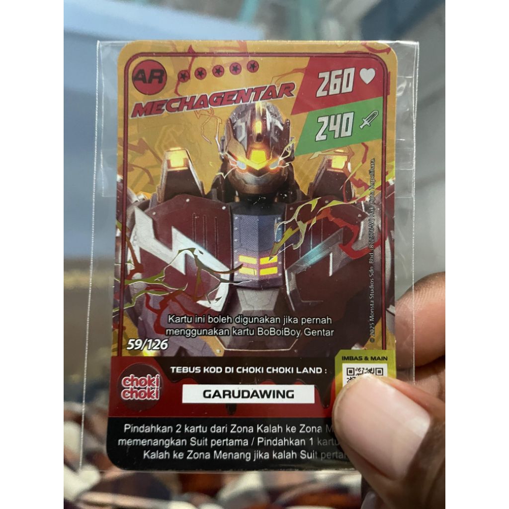 Kartu Boboiboy Bacth 2 Choki Choki Monsta Galaxy Card SR AR S A V 2