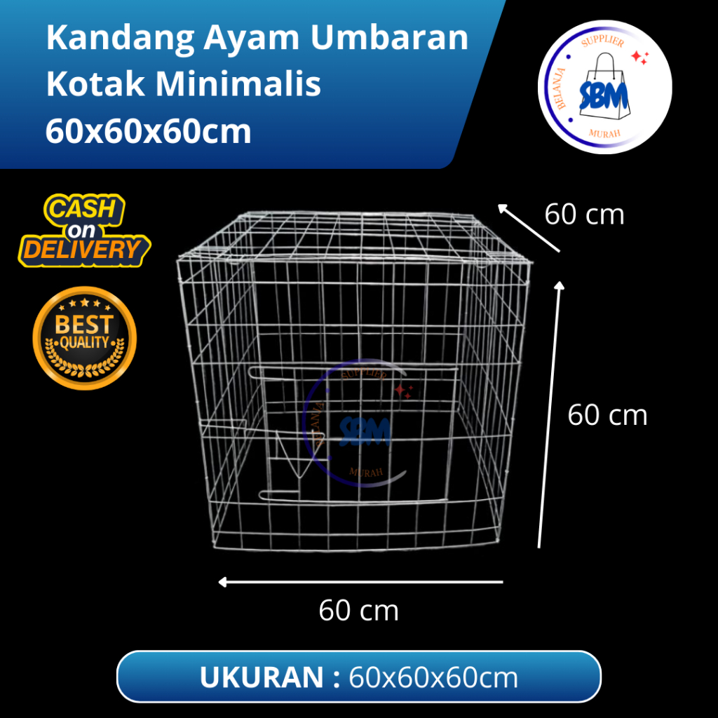 Kandang Ayam Umbaran Kotak | Kurungan Ayam Umbaran | Kandang Umbaran Trapesium | Harga Pabrikasi Mur