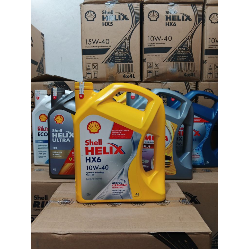 Oli Mesin Mobil Shell Helix HX6 10W-40 (4L)