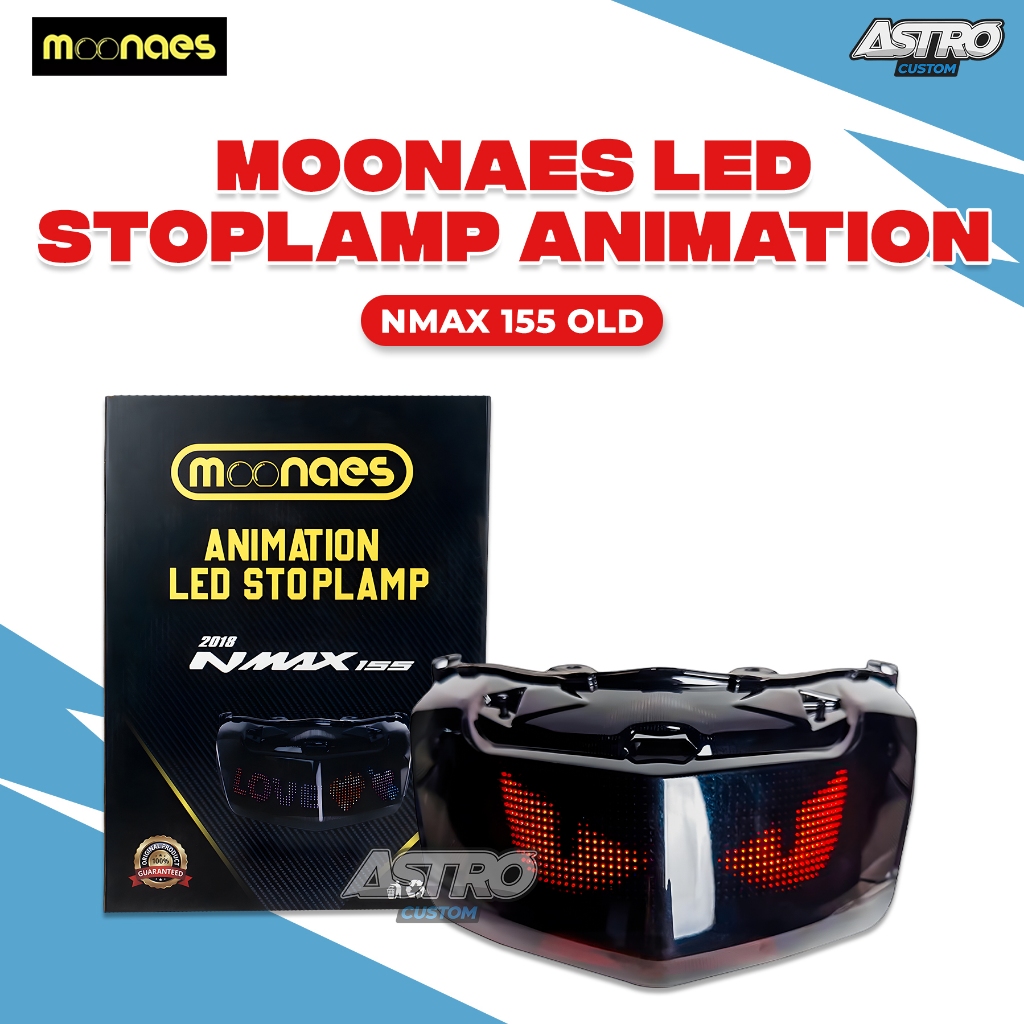 Moonaes Animation LED Nmax 155 OLD 2018 Stoplamp Lampu LED Animasi Universal CVT Racing Astrocustom