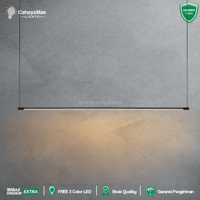 Lampu Hias Gantung Linear Panjang | Ruang Makan/Bar/Island/Mini Bar/Dll | Minimalist Modern Simple T