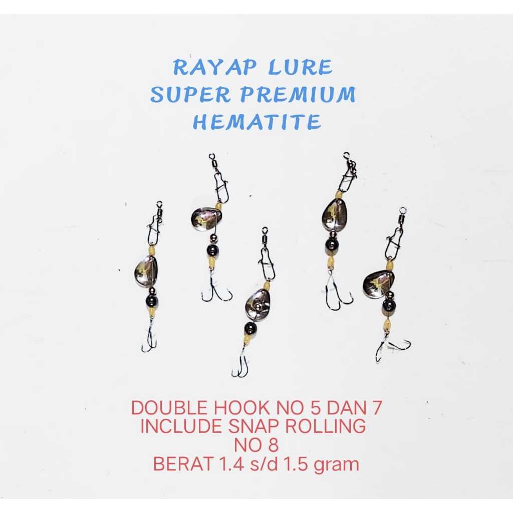 Umpan casting wader nila mujaer rayap lure super premium HEMATITE
