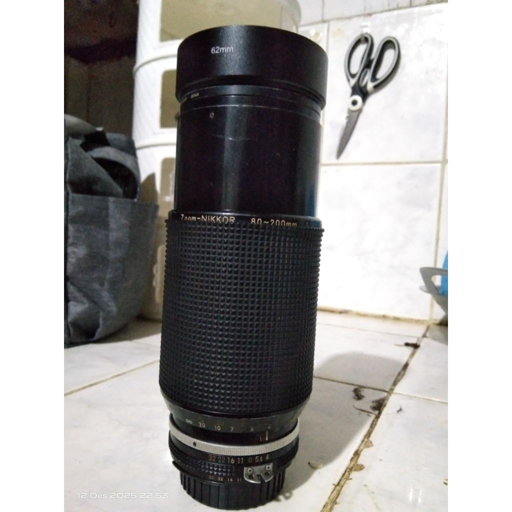 Lensa nikon tele 80-200mm f/4.5 Manual Focus Nikon F Mount.