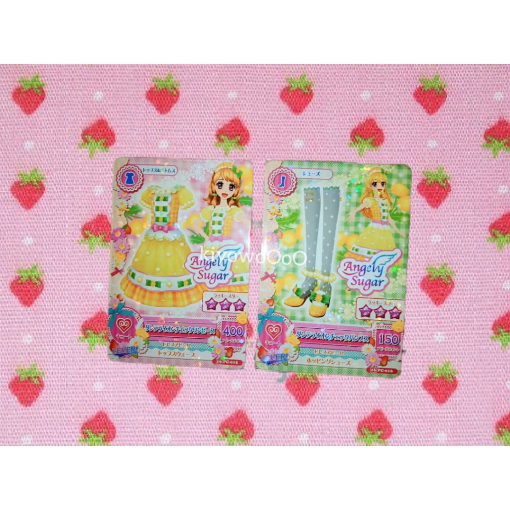 Kartu Aikatsu Japan Card Set Angely Sugar (baca deskripsi)
