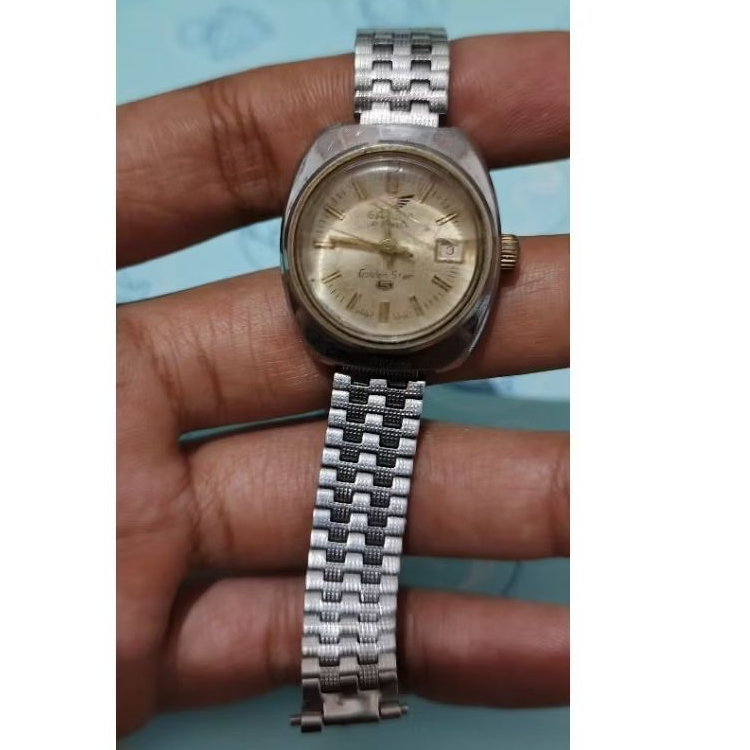 jam tangan Garuda manual winding bekas mati bahan