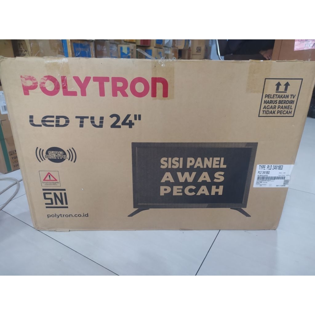 TV LED POLYTRON 24in digital tv HDTV BEKAS SIAP PAKAI