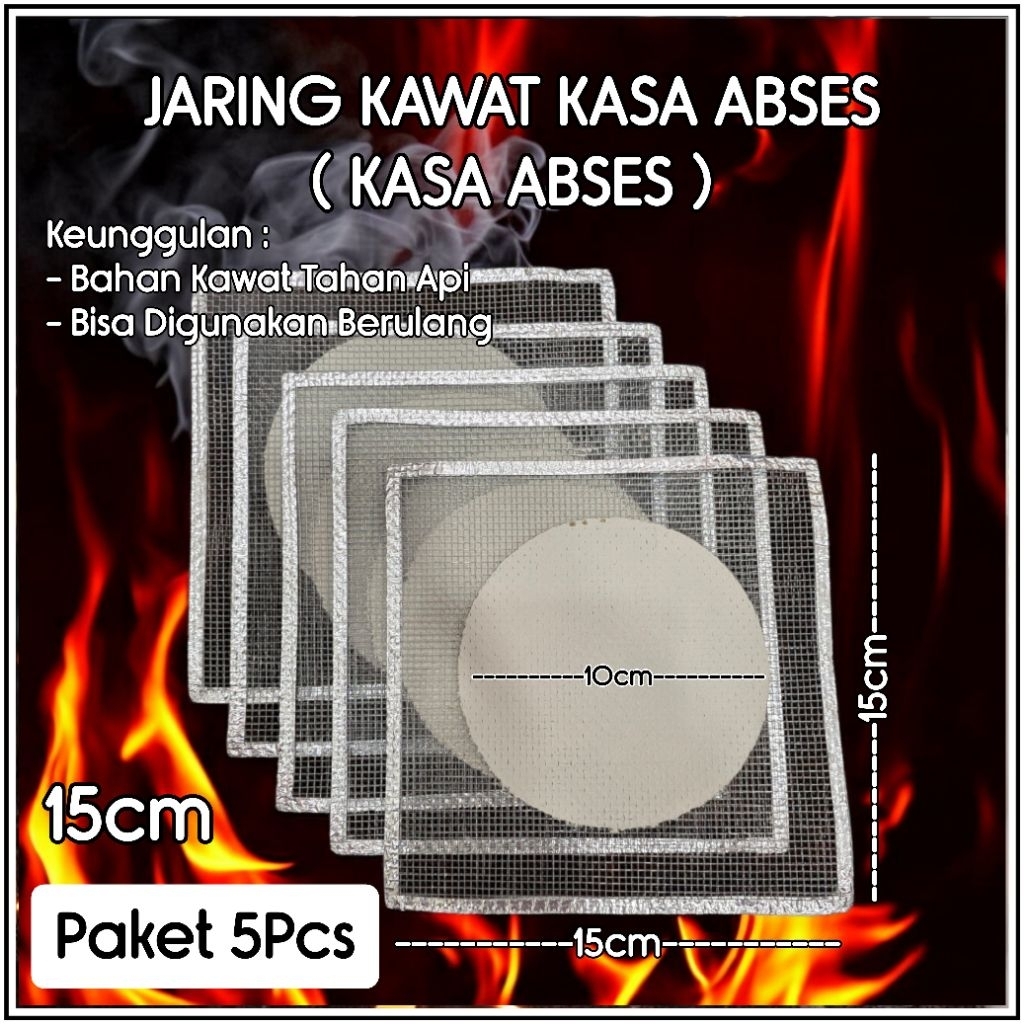 KASA ABSES ( KASA ASBES ) / JARING KASA ABSES / JARING BUNSEN / JARING ALAS PEMBAKAR LABORATORIUM ( 