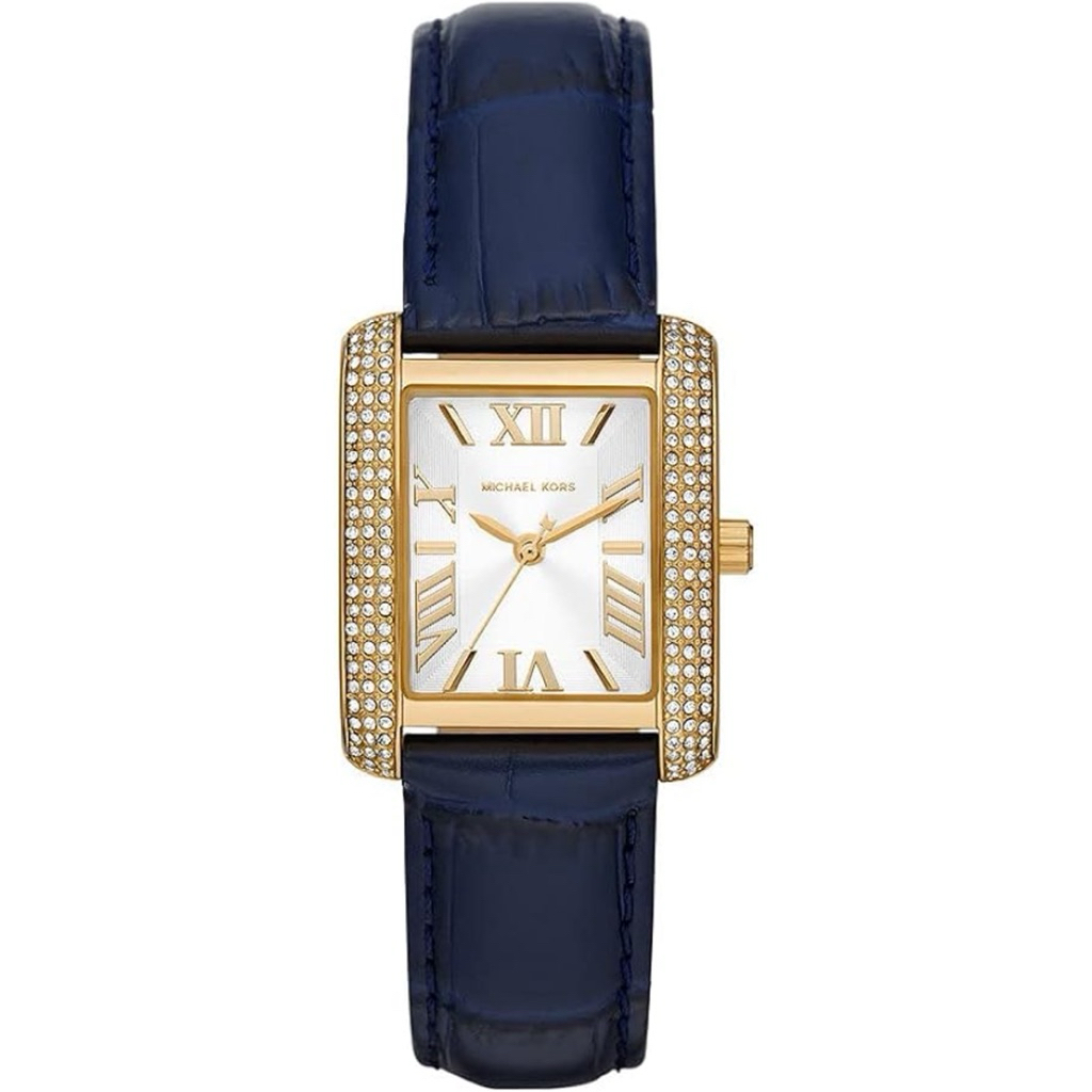 Jam Tangan Wanita MK2982 Emery Navy Leather Strap