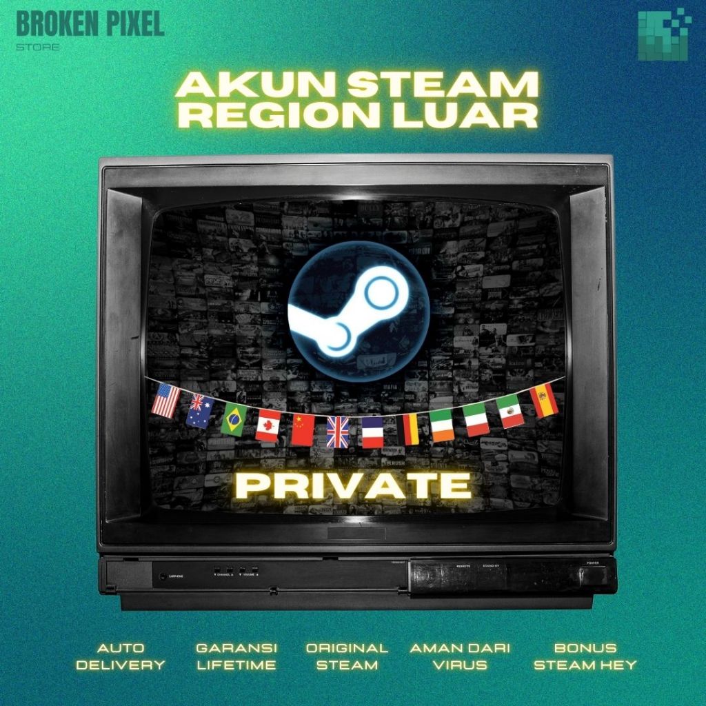 AKUN/ACCOUNT STEAM REGION LUAR PC/COMPUTER