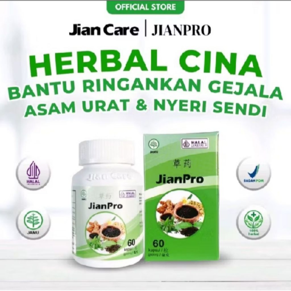 Jian Care JianPro Asli Obat Tulang Nyeri Sendi Tulang Rematik Asam Urat Kolesterol Ampuh