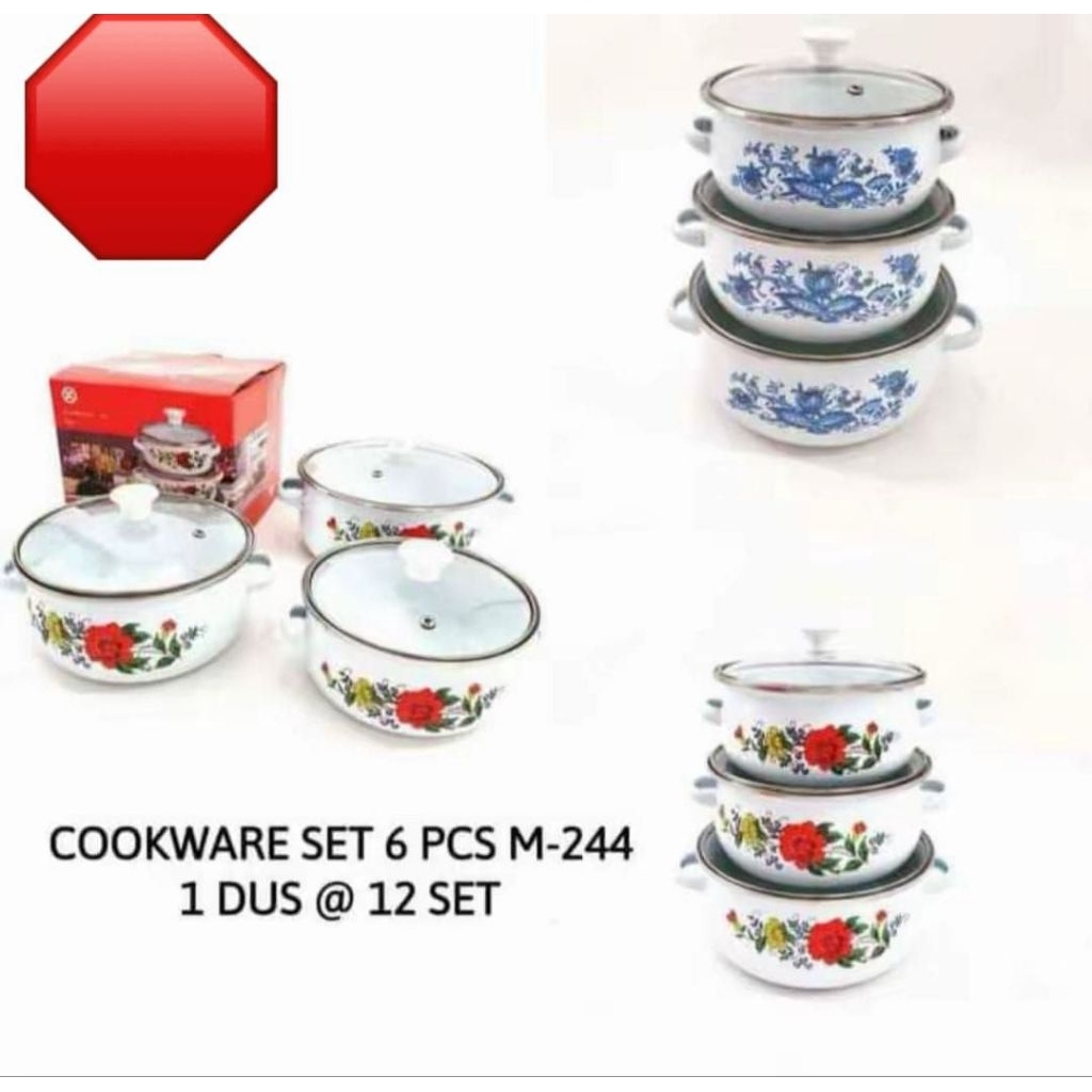 Panci reona 3 susun tutup kaca