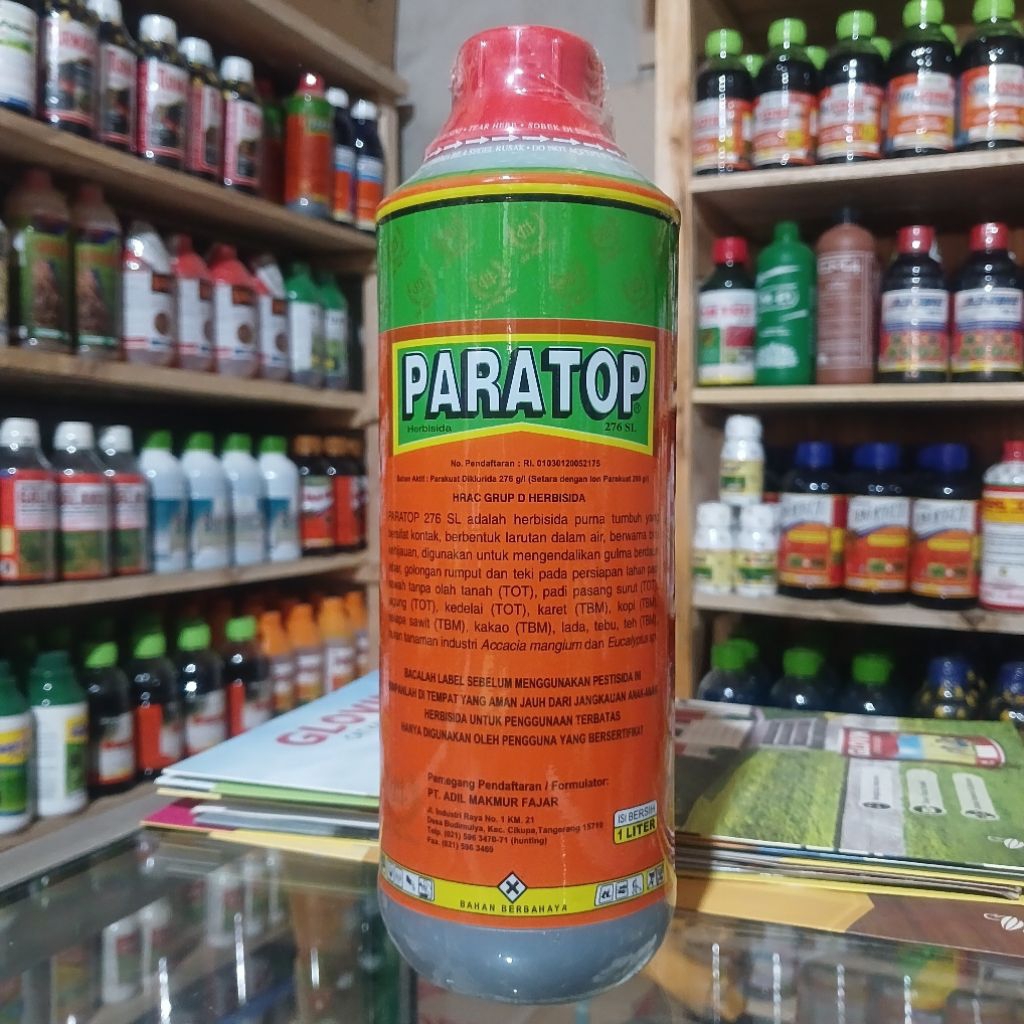 HERBISIDA PARATOP kemasan 1litr obat pembasmi rumput liar / obat bakar / pembasmi gulma / gramaxone 
