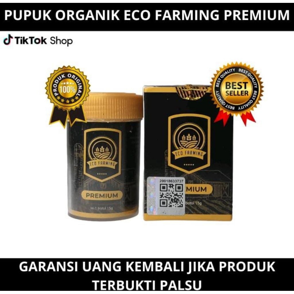 ECO FARMING PUPUK ORIGINAL PT BEST viral Barcode Pupuk Tanaman padi/cabe/jagung/Tanah sawah/Bunga Tu