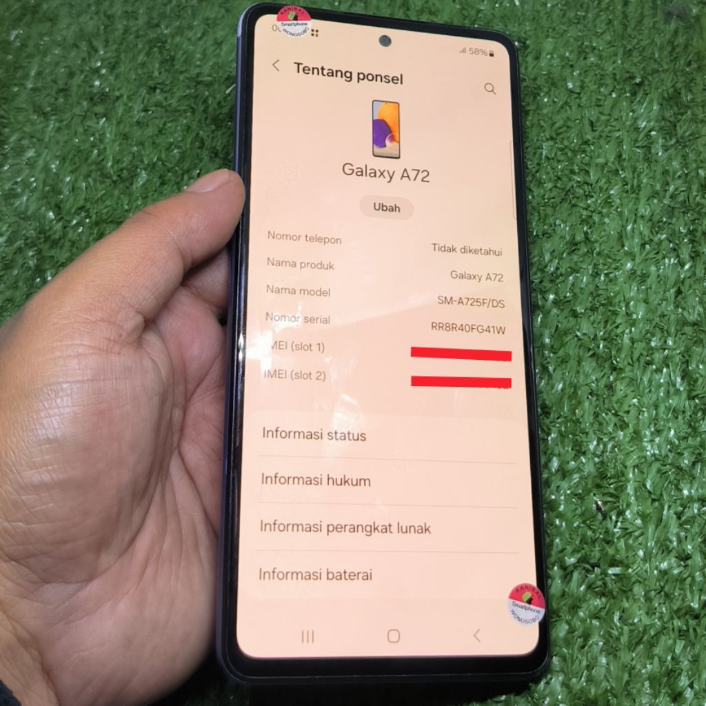 Mesin Samsung A72 Normal
