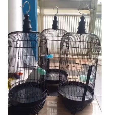 Sangkar Lovebird tebok plastik warna hitam