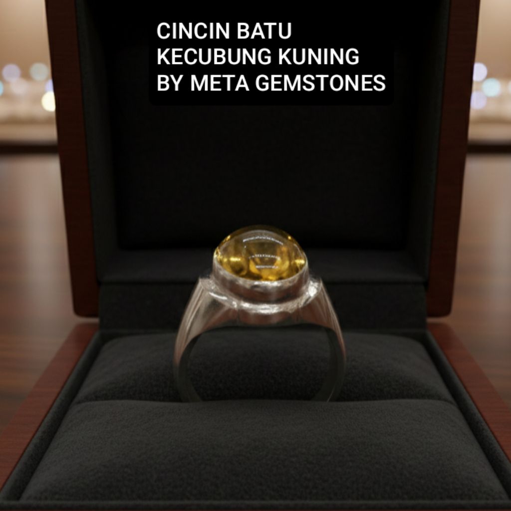 CINCIN BATU KECUBUNG KUNING RING MONEL