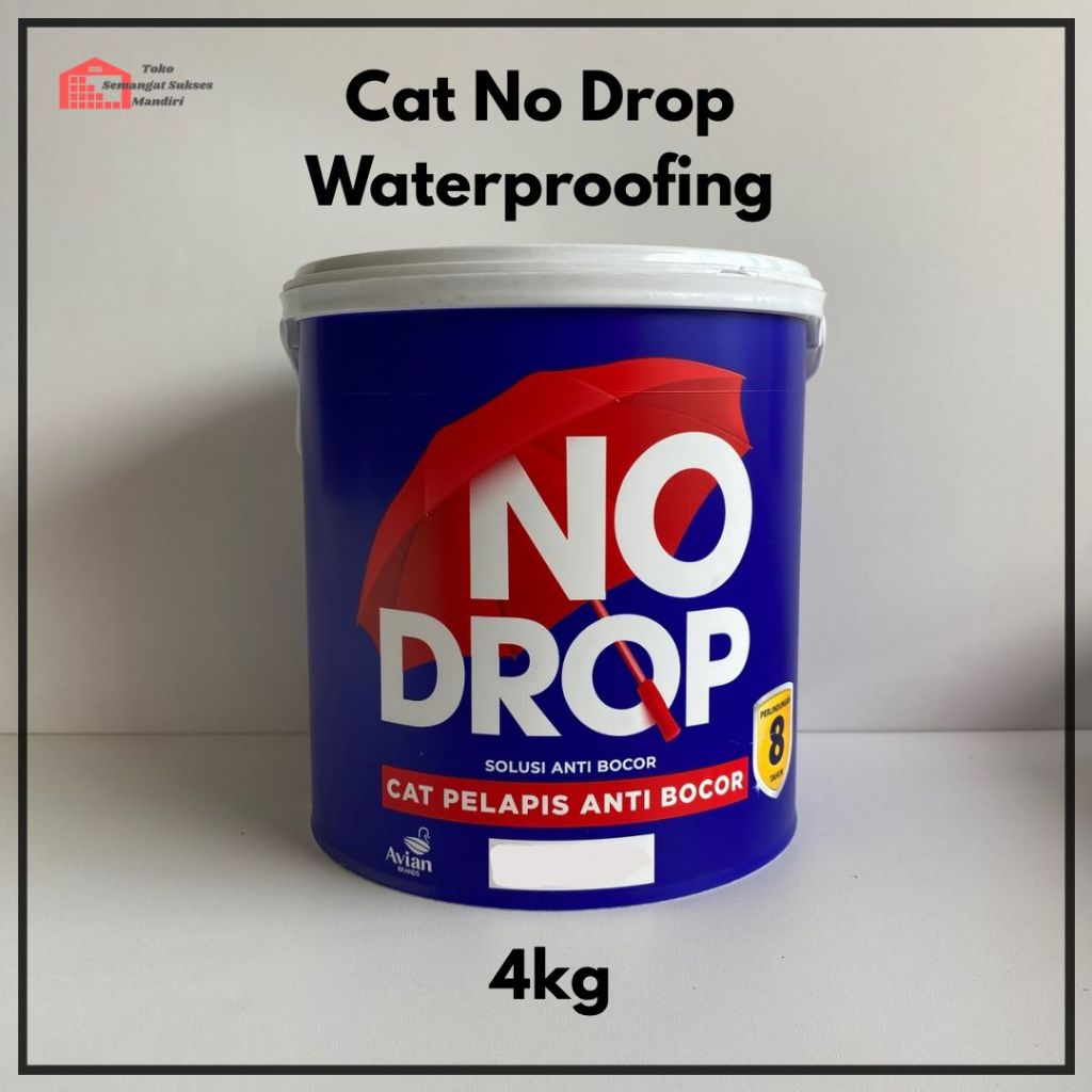 CAT TEMBOK NO DROP PELAPIS ANTI BOCOR [CAT TEMBOK LUAR/ 4KG]