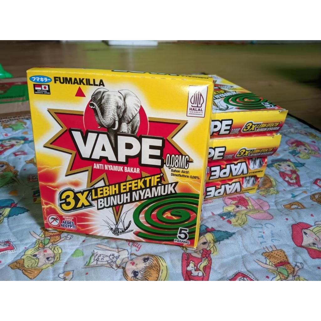 obat nyamuk bakar VAPE fumakilla isi 5 uk kecil