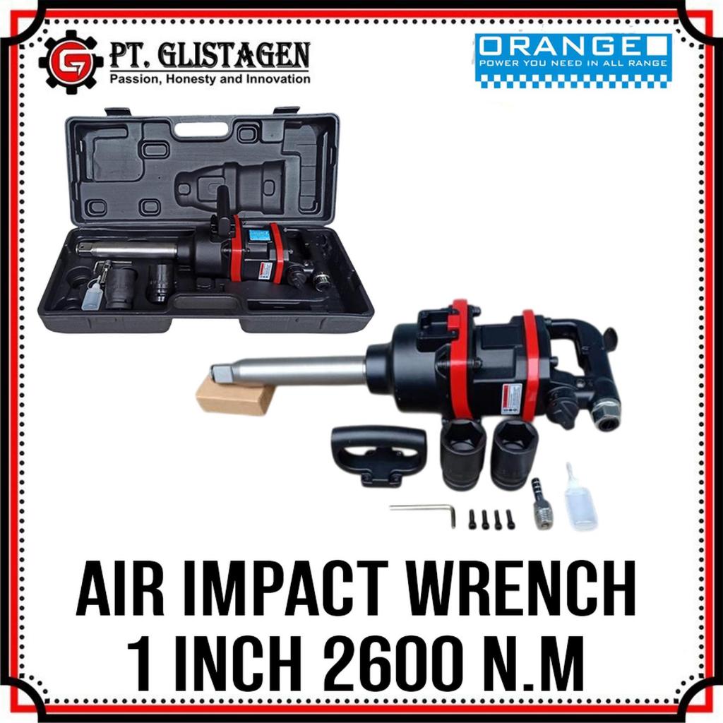 Orange Air Impact Wrench 1" Alat Buka Baut Angin 1 Inch Mesin Pembuka Baut Torsi Impact Angin Besar 