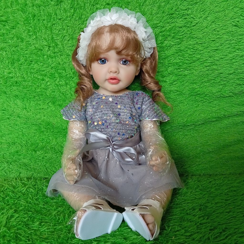SIAP KIRIM Boneka cantik reborn doll full silikon 55cm KEIUMI