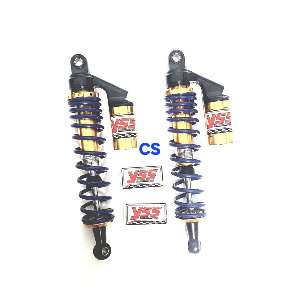 SHOCK BELAKANG  COPY YSS TABUNG BIRU /TABUNG KUNING UKURAN  340MM BUAT MOTOR SUPRA X /SUPRA FIT NEW 