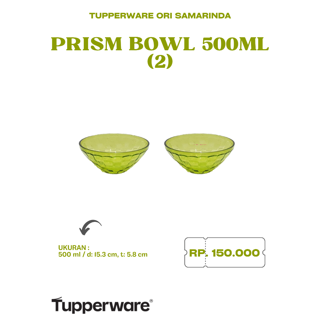 Tupperware Ori - Dessert Bowl / Legacy Bowl /  Crystal Bowl mini /  Ideal Bowl / Prism Bowl / Oh Bow