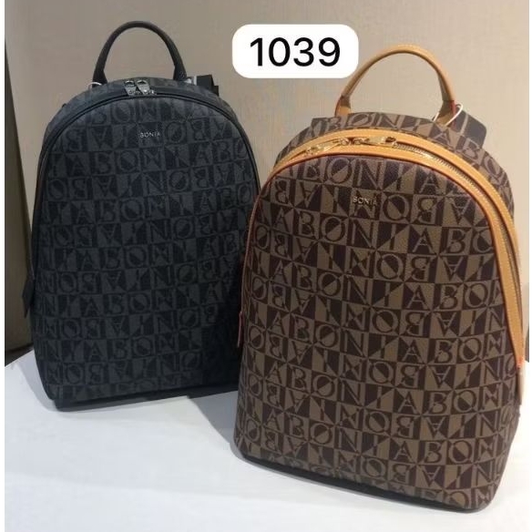Bonia Original monogram ransel nilon strap