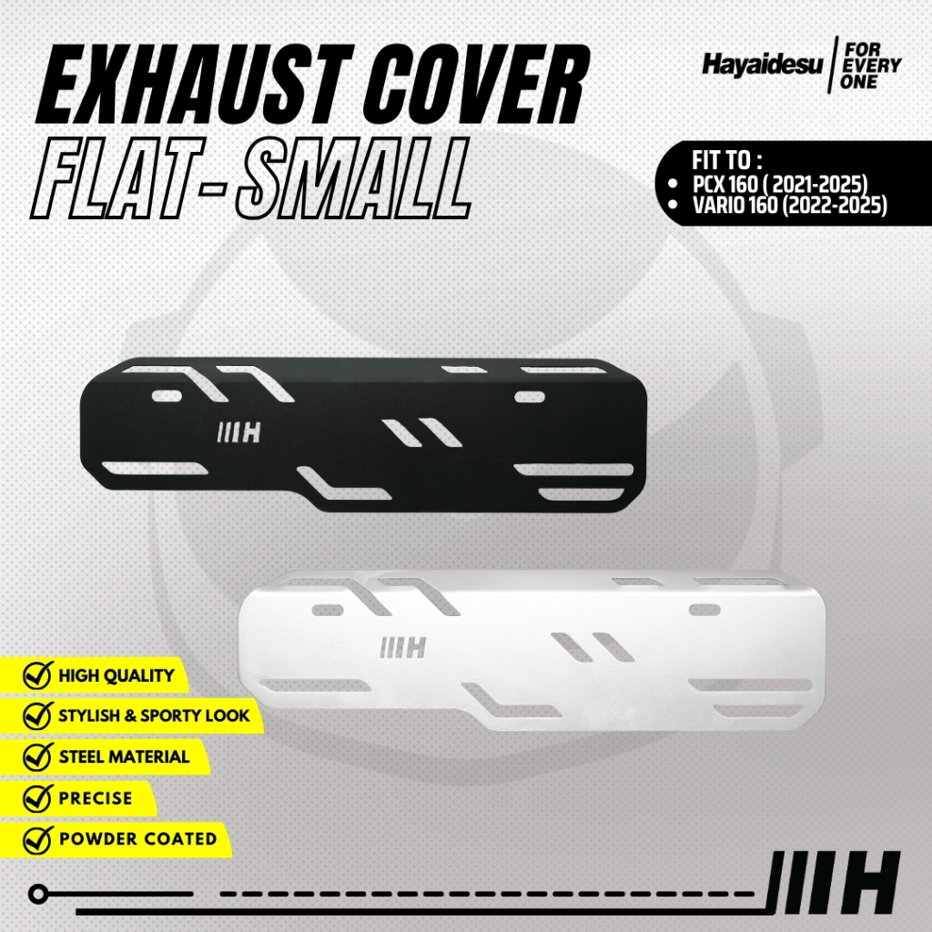 Hayaidesu Exhaust Cover Tameng Pelindung Knalpot Motor PCX 160 ( 2021-2025 ) / VARIO 160 ( 2022-2025