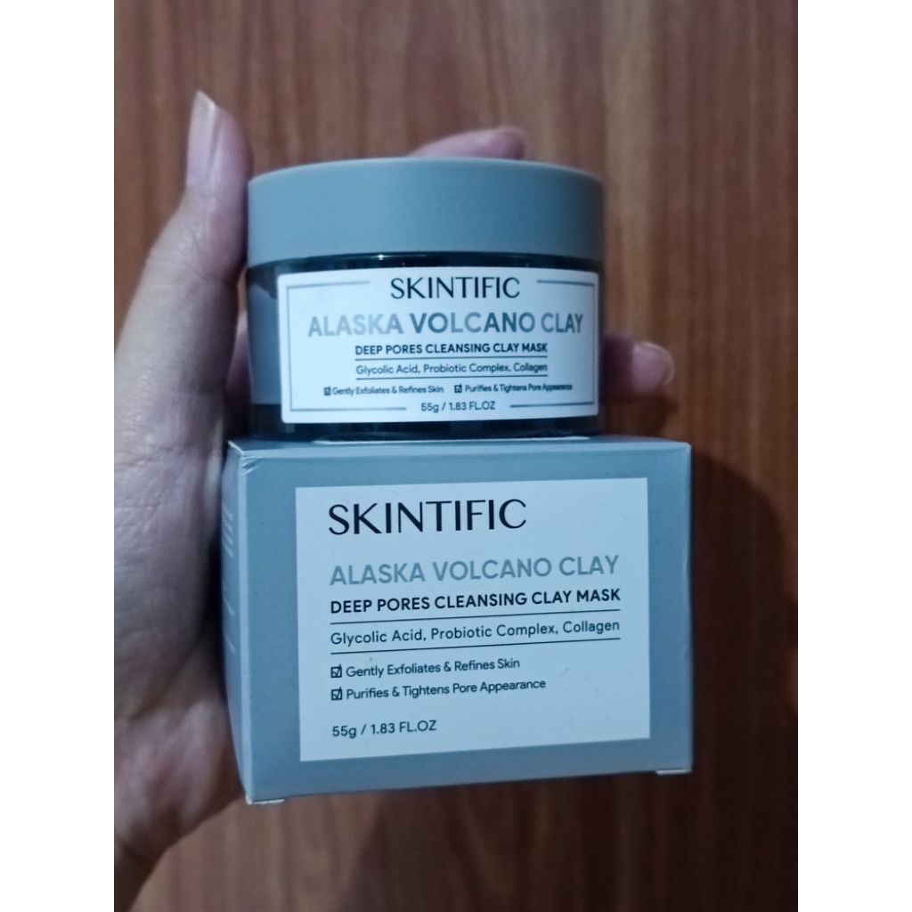 Preloved Skintific Alaska Volcano Clay Deep Pores Cleansing Clay Mask