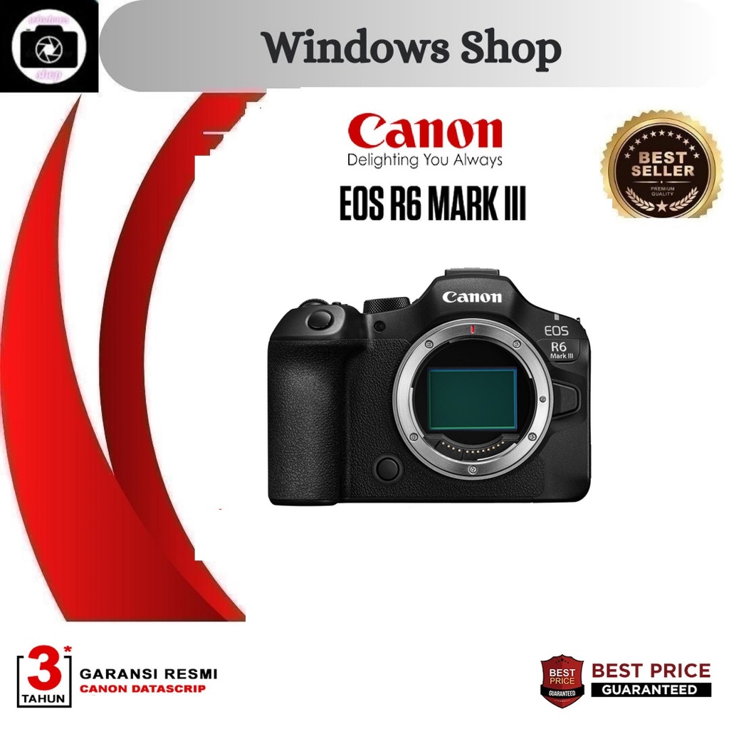 Canon EOS R6 Mark III Body Only Canon R6 Mark III Body Canon EOS R6III R 6 Mark 3 Body Only Garansi 