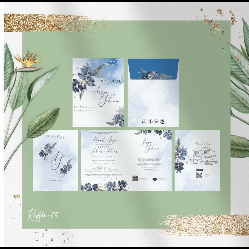 UNDANGAN BLANGKO PREMIUM / MODEL AMPLOP / UNDANGAN PERNIKAHAN