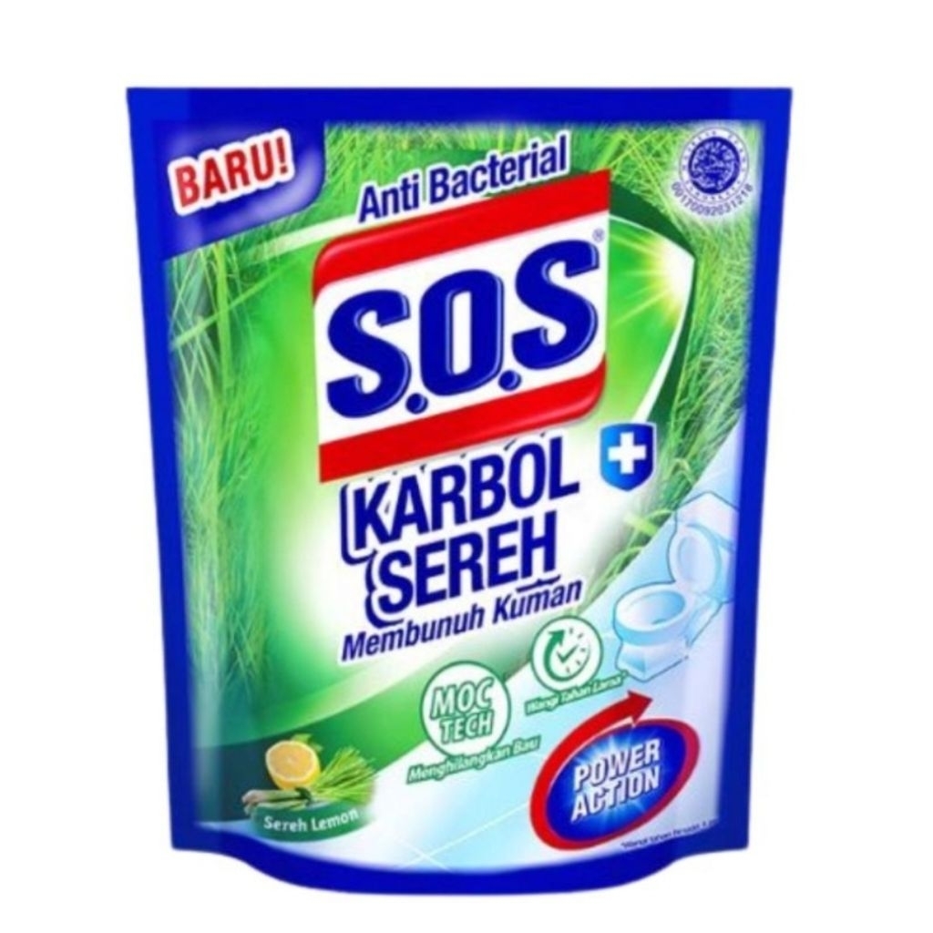 Sos Karbol Sereh Lemon Refill 1400 ml