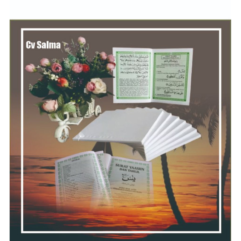 Buku/Isi Surat Yasin Dan Tahlil Terbaru ( Warna Hijau ) Isi 128 Halaman
