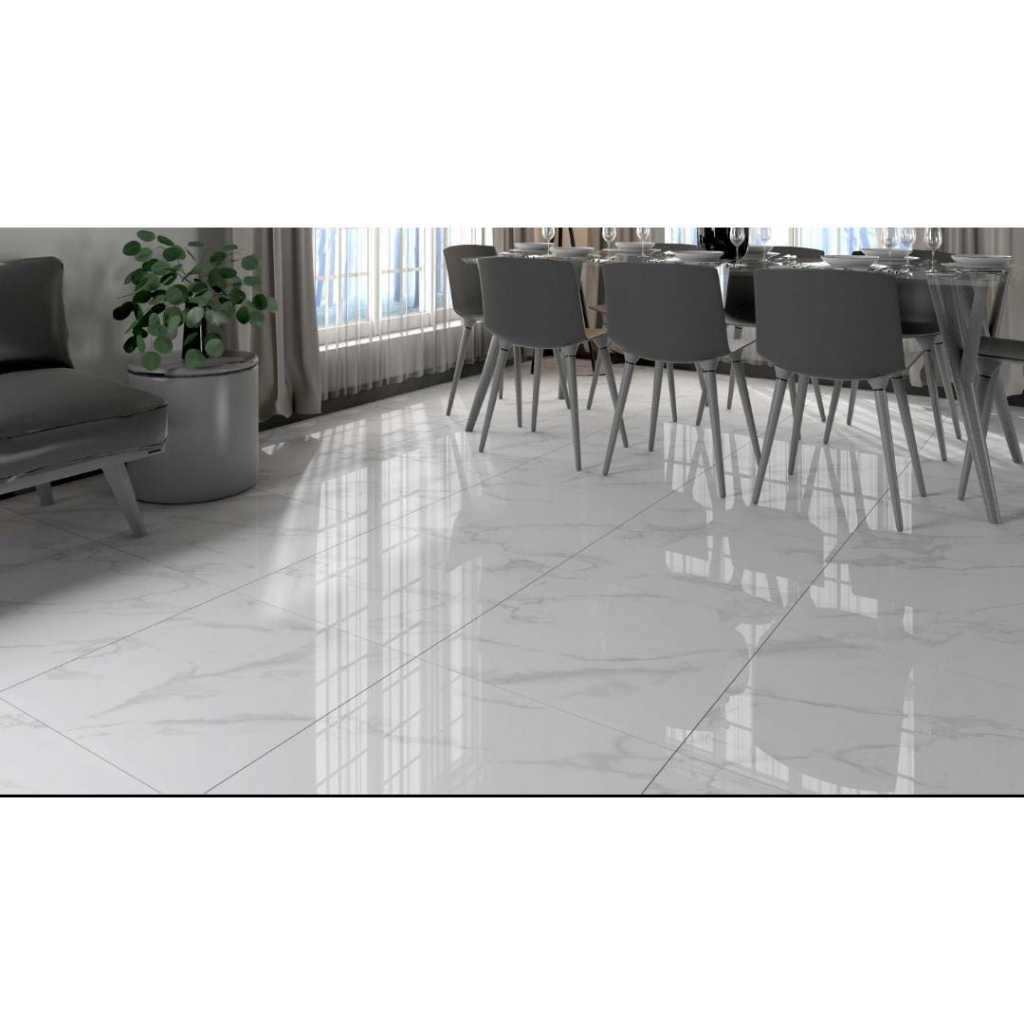 Granit Putih Glazed Polished Sun Power Motif Magnifico White Ukuran 120x60-Granit Murah