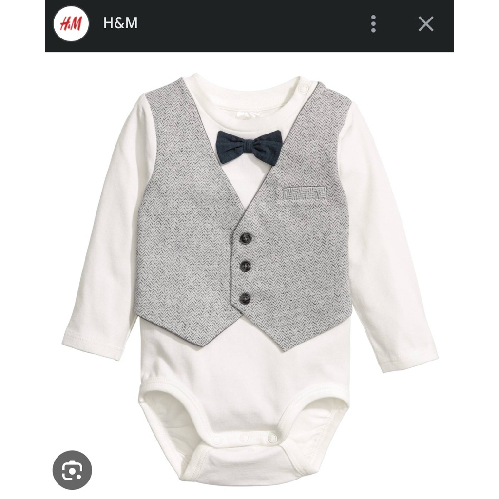 baju romper kaos vest hnm bayi preloved