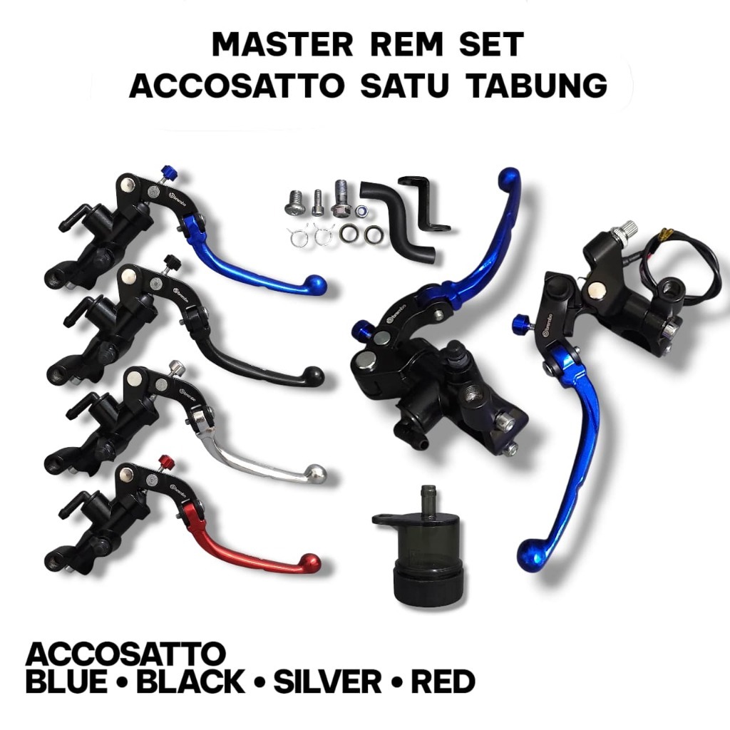 Master rem model rcb S1 radial kanan kiri kopling model accosato S1 rcb set kanan kiri universal