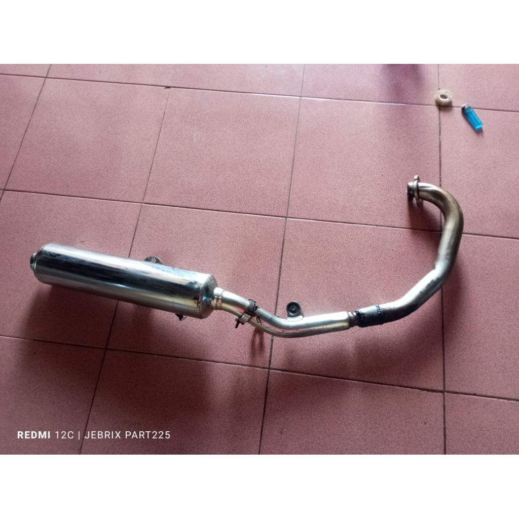 knalpot original yamaha scorpio z kondisi standar
