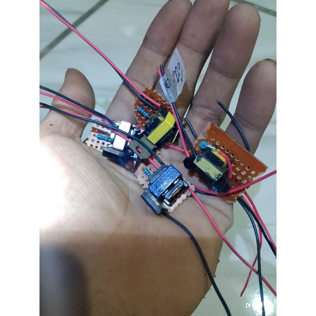 kit Joule thief 3.7v to 220v bahan emergency