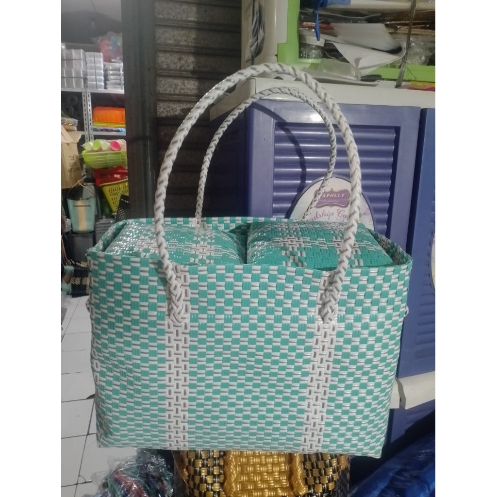 tas jali set 4 keben dan besek bambu